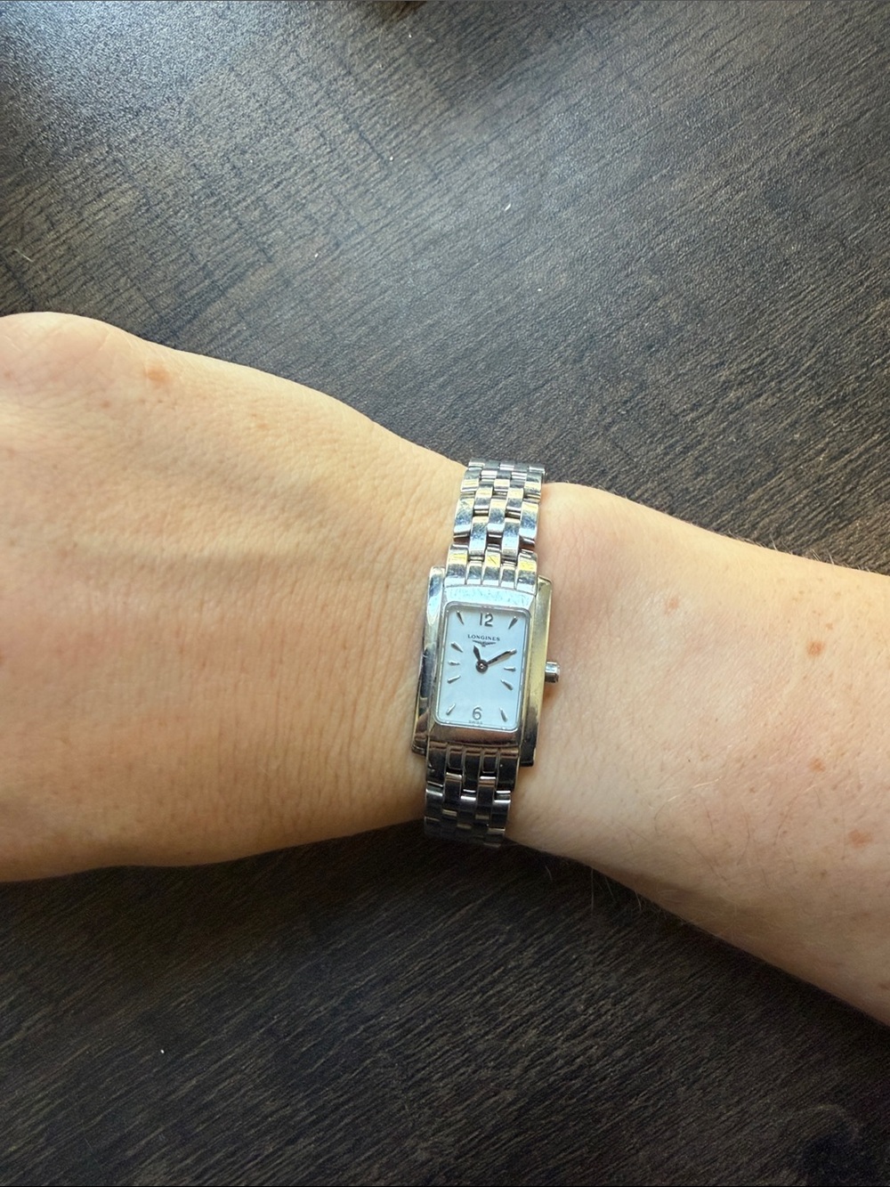 Longines Women's Silver Stainless Steel Bracelet Watch